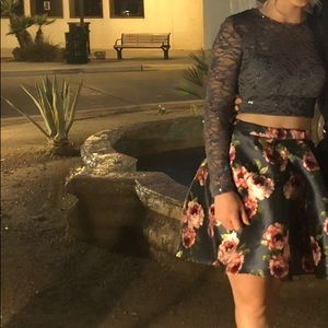 Two-piece homecoming dress